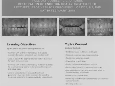 AICE Dentistry CPD course endodontically treated teeth