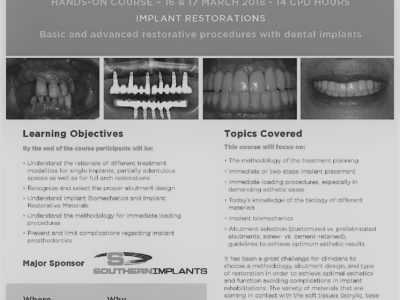 AICE Implant Restorations CPD Dentistry Course