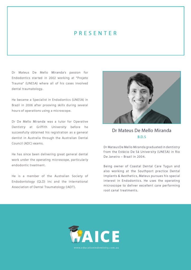 Dr Mateus De Mello bio