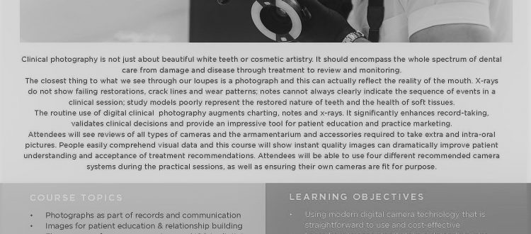 dental photography course