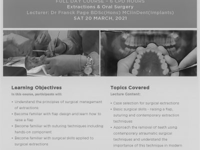 extractions and oral surgery course