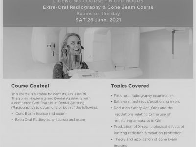 extra-oral radiography cone beam course